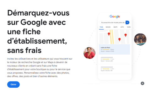 Etre visible sur internet grâce à la fiche d'établissement Google my Buisness